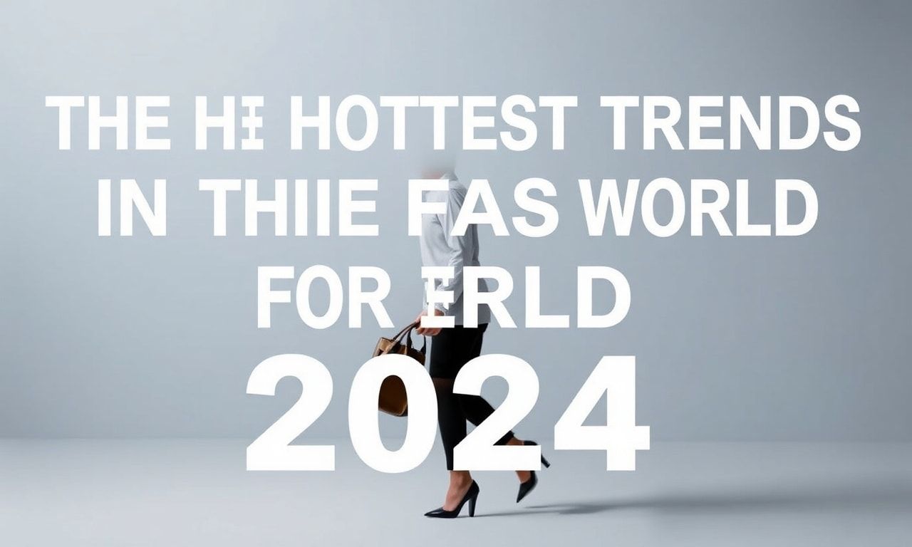 2024'te Moda Dünyasının En Trend Yönleri