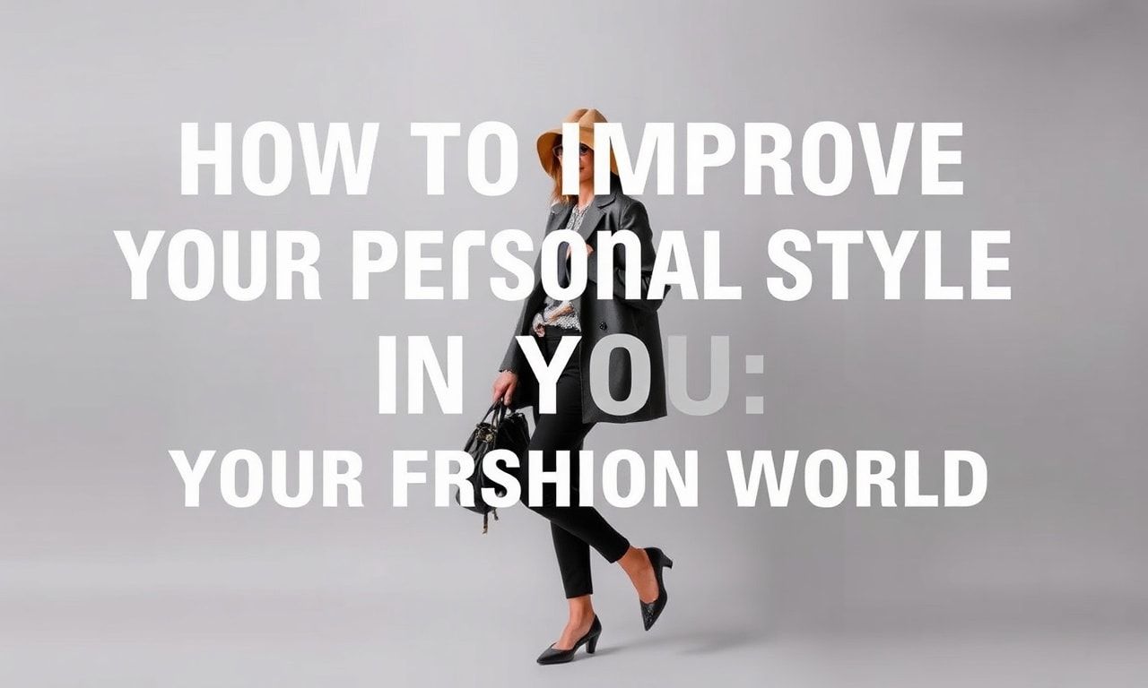 Moda Dünyasında Kişisel Stilinizi Nasıl İyileştireceksiniz
