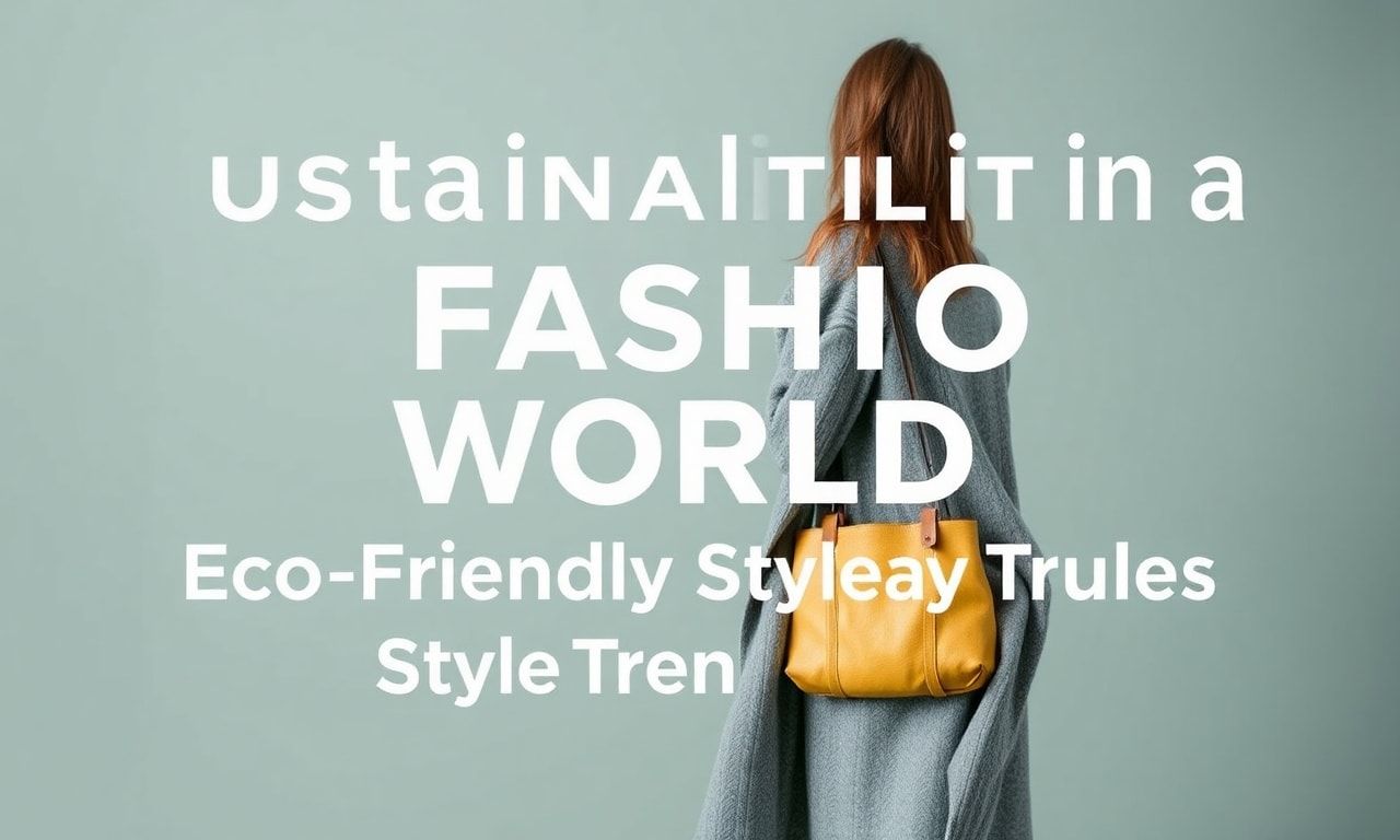 Moda Dünyasında Sürdürülebilirlik: Çevre Dostu Stil Trendleri