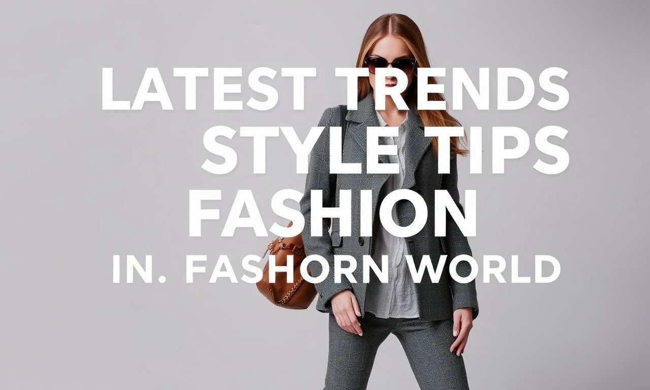 Moda Dünyasında Son Trendler ve Stil İpuçları