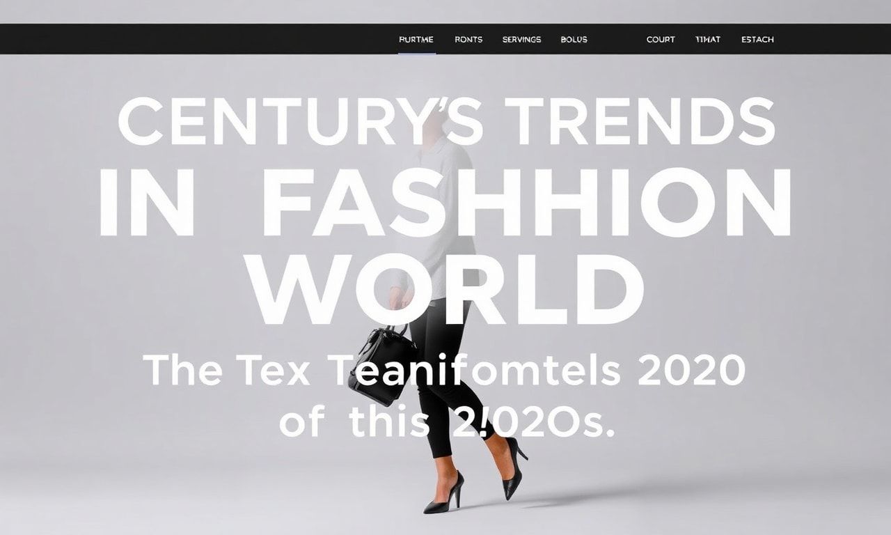 Moda Dünyasında Yüzyılın Trendleri: 2020'lerin Stil Dönüşümü