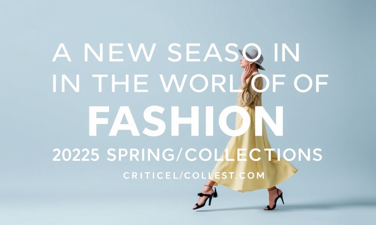 Moda Dünyasında Yeni Bir Sezon: 2025 Bahar/Yaz Koleksiyonları