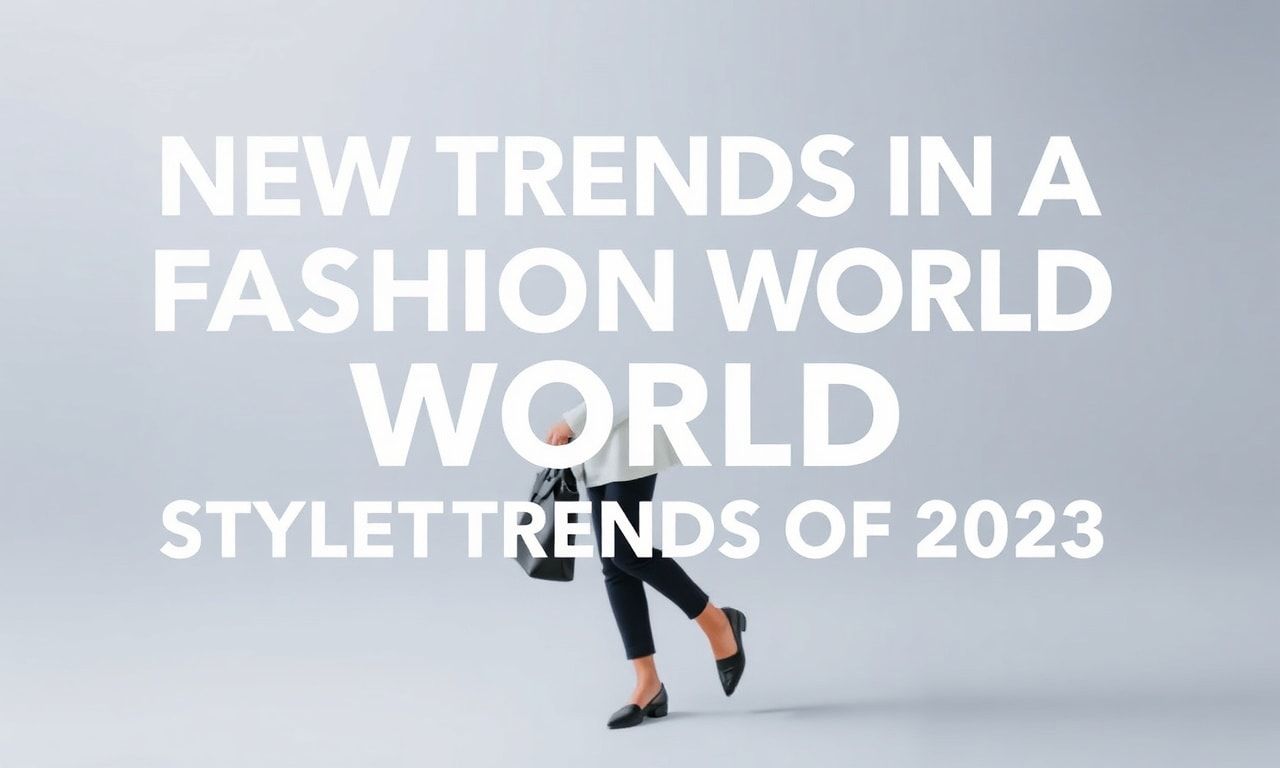 Moda Dünyasında Yeni Trendler: 2023'ün En Çok Konuşulan Stil Trendleri