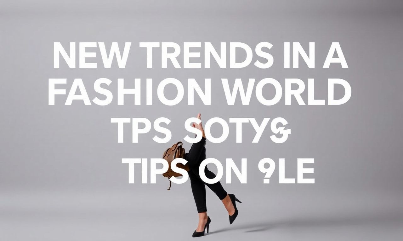 Moda Dünyasında Yeni Trendler ve Stille İlgili İpuçları