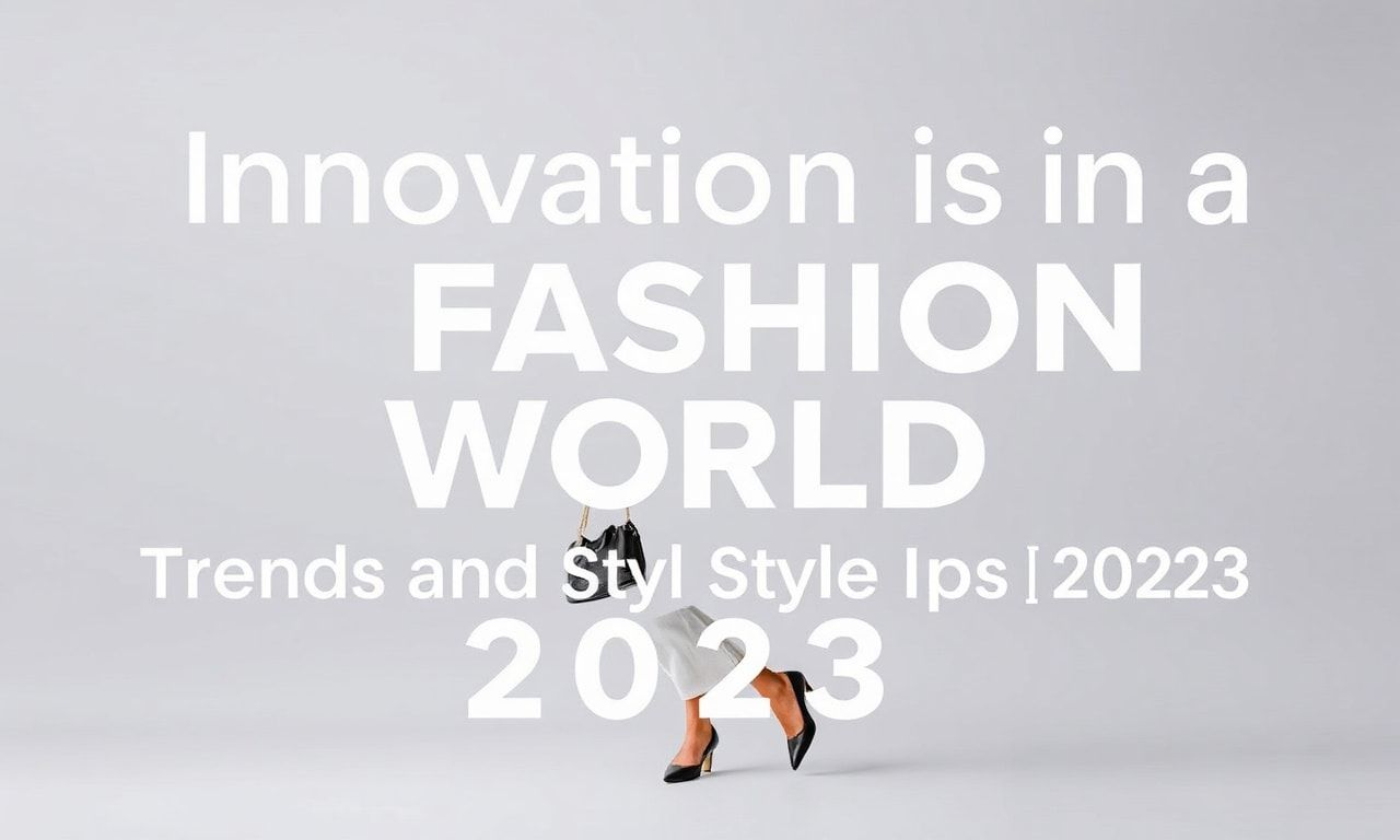 Moda Dünyasında Yenilikler: 2023'ün Trendleri ve Stil İpuçları