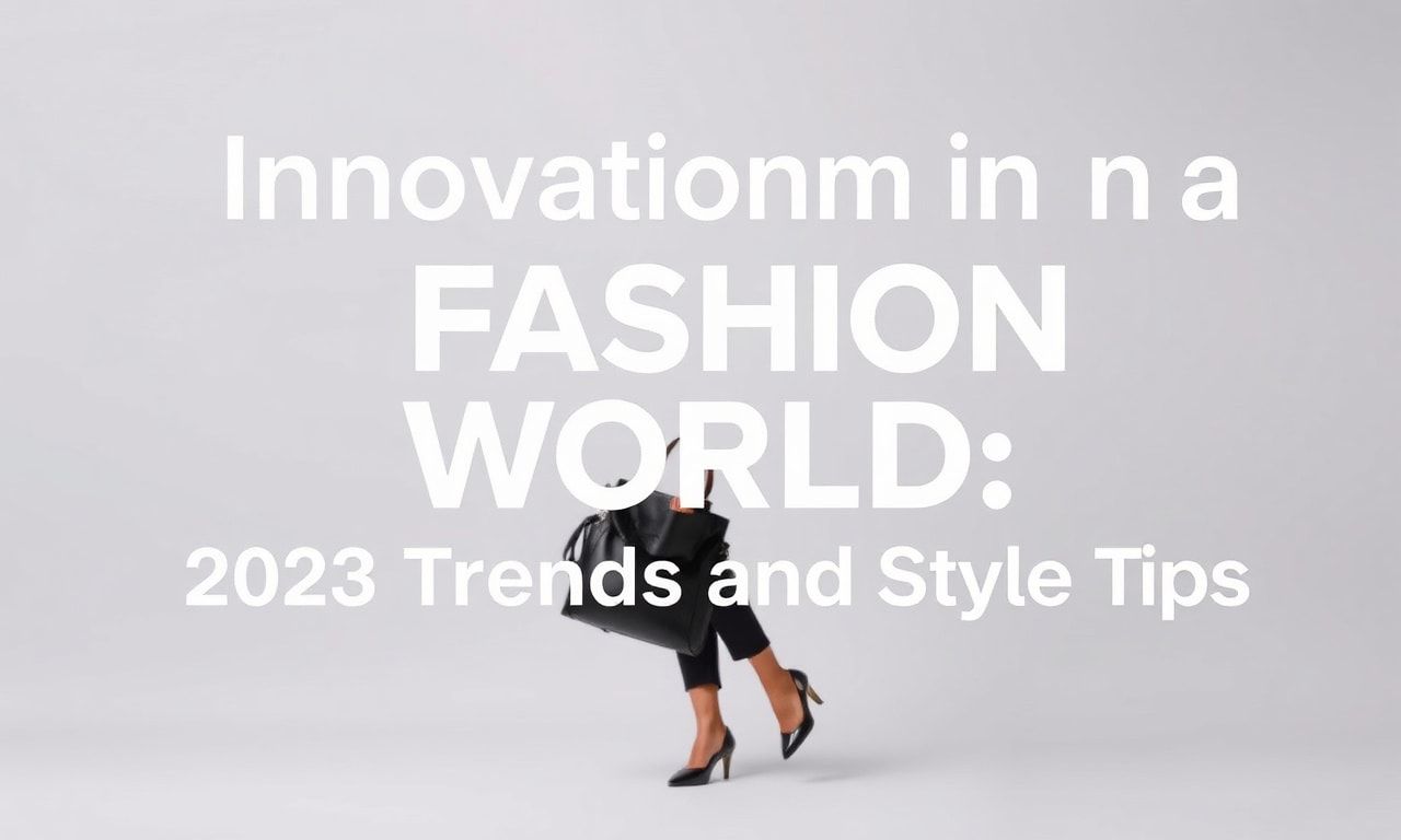 Moda Dünyasında Yenilikler: 2023 Trendleri ve Stil İpucuları