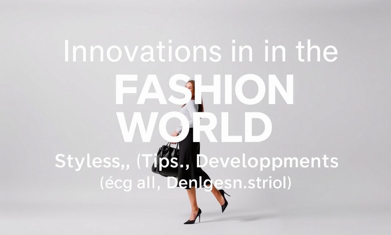 Moda Dünyasında Yenilikler: Stiller, İpuçları ve Gelişmeler